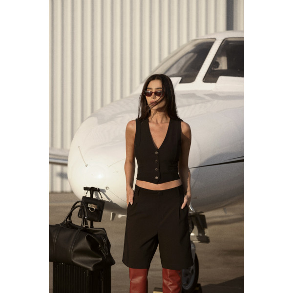 Bermuda Alfaiataria Preta