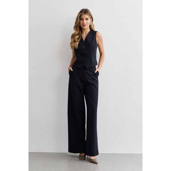 Conjunto Alfaiataria Colete e Calça Black