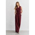 Conjunto Alfaiataria Colete e Calça Vinho 