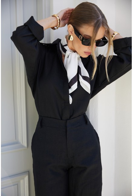 Camisa Linho Noir...